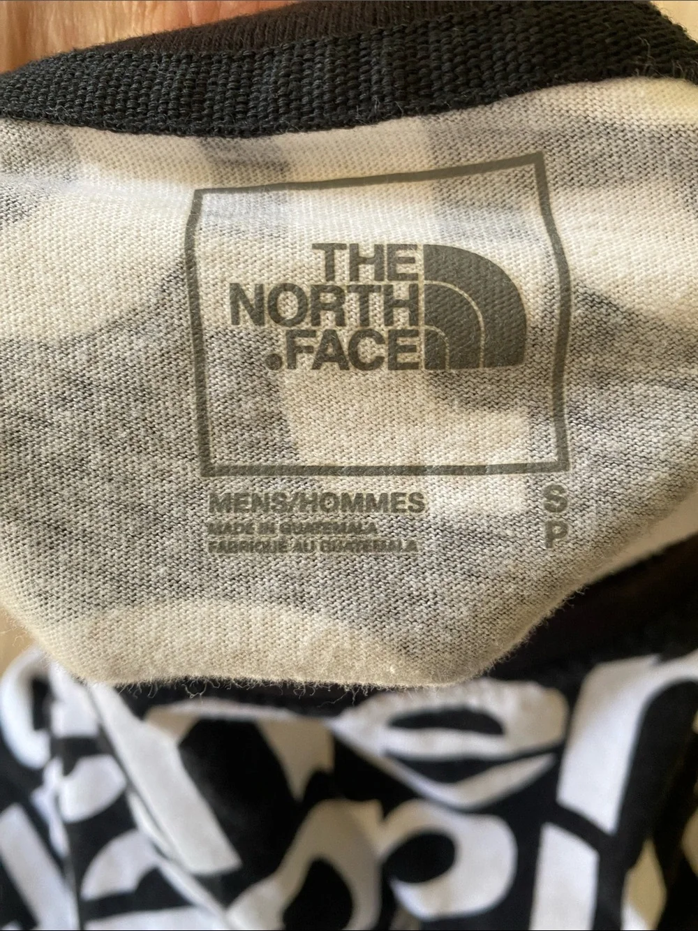The North Face Black & White Urban Streetwear All-Over Logo Short Sleeve Tee